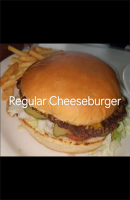 Regular Cheeseburger & Fries